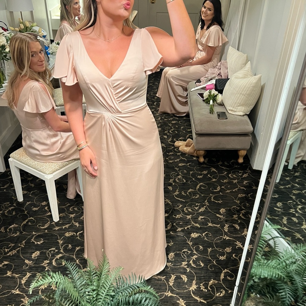Azazie Champange Bridesmaids Dress
